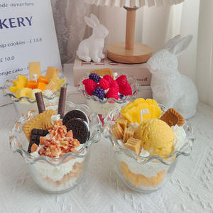 Pots <span class=keywords><strong>de</strong></span> bougie <span class=keywords><strong>en</strong></span> <span class=keywords><strong>verre</strong></span> d'aromathérapie faits à la main meilleure vente cire <span class=keywords><strong>de</strong></span> soja bougie parfumée <span class=keywords><strong>en</strong></span> cire d'abeille cristal personnalisée bougie <span class=keywords><strong>de</strong></span> crème glacée Macaron - Product Image 1