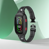 Intelligentes Hunde-Bellkontroll-Halsband Digitale Empfindlichkeitsanpassung IP67 Wasserdicht Vibration Ton Training Wiederaufladbare Batterie