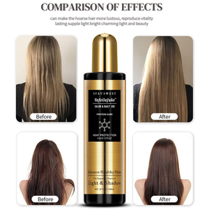 <span class=keywords><strong>Spray</strong></span> Protettivo Termico Senza Risciacquo Yafeilajuke con Olio di Argan Marocchino per Tutti i Tipi di Capelli, Controllo Crespo e Lucentezza - Product Image 3