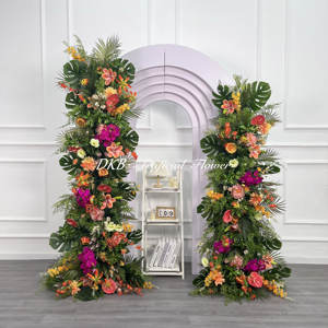 ของตกแต่งงานแต่งงานพื้นหลังดอกไม้ประดิษฐ์ทำจากผ้าไหมสำหรับตกแต่งงานปาร์ตี้ในสวน - Product Image 1