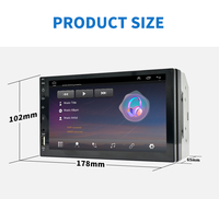 Autoradio 2 Din HD Android Système multimédia à écran tactile Lecteur DVD MP5 de voiture avec Bluetooth