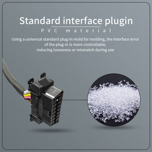 Изготовленный на заказ автомобильный жгут проводов с разъемом OBD 2 Molex соединительный кабель с плетеным расширяемым кабелем - Product Image 4
