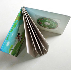 <span class=keywords><strong>Livre</strong></span> cartonné pour enfants, livres cartonnés, impression, coller un <span class=keywords><strong>CD</strong></span> dans une pochette adhésive sur la couverture avant intérieure du <span class=keywords><strong>livre</strong></span> - Product Image 6