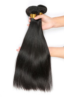 Extensiones de Cabello Brasileño Virgen 10A 12A con Cutícula Alineada, Liso Natural Negro, Paquetes de Cabello para Tejer, Novedad al por Mayor