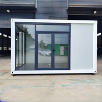 Maison préfabriquée modulaire en verre trempé haute résistance, conteneur détachable pour bureau de luxe en extérieur ou maison d'hôtes