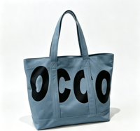 Sac fourre-tout en toile robuste avec longue poignée, fermeture éclair, impression de logo personnalisé, idéal pour les cadeaux, les voyages et l'usage quotidien