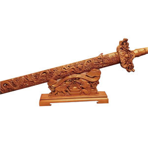 Espada de madera China Espada de madera de melocotón tallada a mano - Product Image 1