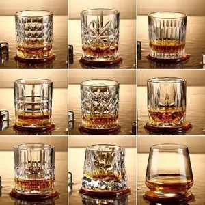 Set di Decanter per whisky in cristallo di consegna veloce Decanter per liquori bicchieri vecchio stile