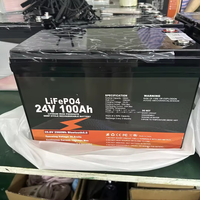 Batería de Litio de 24V 100Ah LiFePO4 de Ciclo Profundo con Garantía de 10 Años para Sistema Solar con BMS