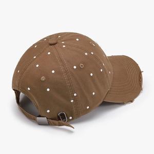 Cappello da baseball popolare, stile gotico, effetto invecchiato e lavato, vintage, autentico, di tendenza, con visiera curva a coda di cavallo - Product Image 4