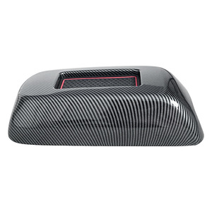 Couverture décorative de boîte d'accoudoir, texture en Fiber de carbone, pour Dodge Charger 2016 – 2021, ajustement adhésif ABS - Product Image 1