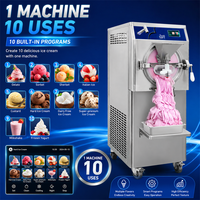 Yourtime 56L/h Machines à Gelato Automatiques Oceanpower 10 Programmes Congélateur à Glace Professionnel Machine à Crème Glacée et à Snacks aux Fruits Frais Dépose