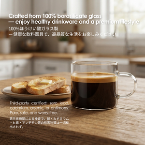 Petite <span class=keywords><strong>tasse</strong></span> à expresso en verre avec poignée 90 ml / 3,07 oz, <span class=keywords><strong>tasse</strong></span> à shot en borosilicate transparent pour bar à café, maison, café - Product Image 5