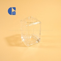 Flacon de parfum carré vide de luxe 100 ml en verre pour emballage cosmétique