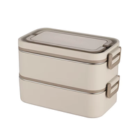 Boîte à lunch isotherme de haute qualité, compatible micro-ondes, de qualité alimentaire, en acier inoxydable, avec baguettes et cuillère