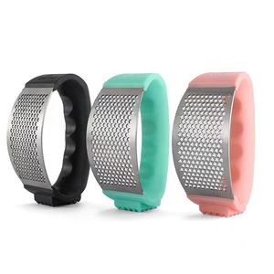 Utensilios de cocina para el hogar Herramienta innovadora Manual 430 Acero inoxidable 2 en 1 Juego de prensa de trituración de balancín de ajo - Product Image 4