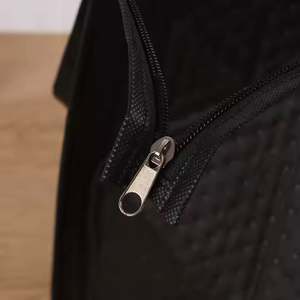 Soft Handle <b>Lunch</b> <b>Bag</b> Non Woven Custom Eco Disposable Takeaway Cooler Package Tote Bum <b>Bags</b> Wiht Aluminum Foil Insulated Thermal - Product Image 6