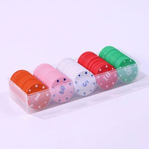 Fichas de Póker de Material PS con Logotipo Personalizado, Fichas de Juego Texas Hold'em, Monedas de Entretenimiento Duraderas y Ligeras para Juegos de Club y Fiestas - Product Image 2