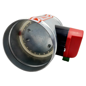 Baja tahan karat saluran bermotor peredam kontrol Volume udara aktuator listrik 51mm sampai 200mm katup pengkondisian ventilasi udara - Product Image 6