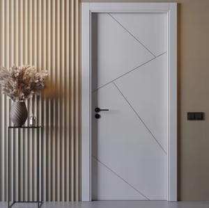 Giá Rẻ Giá prehung Lõi Rỗng MDF Bảng điều khiển nội thất Trắng đúc cửa nội thất hiện đại cửa gỗ gụ cửa gỗ rắn cho biệt thự - Product Image 2