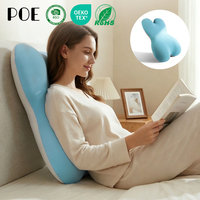 Grand coussin de dossier ergonomique orthopédique en mousse à mémoire de forme, avec housse amovible et lavable, personnalisable par couture, pour position semi-semi-allongée