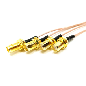 Fabrika <span class=keywords><strong>UFL</strong></span> U.FL orijinal dik açı <span class=keywords><strong>SMA</strong></span> kadın bölme BH Jack RG178 koaksiyel RF koaksiyel Pigtail WiFi anten adaptör kablosu - Product Image 4