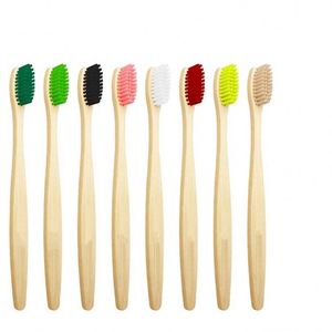 Les fabricants de sources biodégradables réutilisables d'hôtel de brosse à dents en bambou pour enfants adultes peuvent être personnalisés brosse de nettoyage - Product Image 5