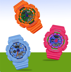 Relojes Analógicos Digitales de Color Caramelo SHHORS, Reloj de Pulsera Unisex de Moda Resistente al Agua 3 ATM - Product Image 2