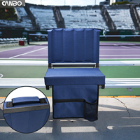 Chaise de stade personnalisée pour gradins avec crochet, coussin rembourré, poignée de transport, fabricant OEM ODM
