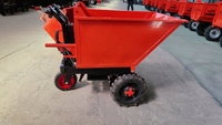 Kit moteur pour brouette électrique de jardin, chariot à trois roues avec pneus pleins, 300-8, garantie 1 an, capacité 270L, puissance 1300W