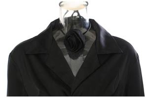 OUDINA Francés Irregular <span class=keywords><strong>Con</strong></span> Pajarita De <span class=keywords><strong>Flores</strong></span> Camisa Casual <span class=keywords><strong>Blusa</strong></span> y Tops Blusas De Mujer Camisas - Product Image 3