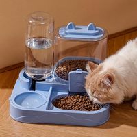 Ensemble de gamelles surélevées pour chien avec bouteille d'eau anti-fuite, plateau d'alimentation amovible et design peu encombrant anti-déversement