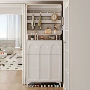 Hiện đại tối giản siêu mỏng ba lớp lưu trữ tủ giày Nhà cung cấp của phong cách đơn giản lối vào tủ giày kệ - Product Image 3