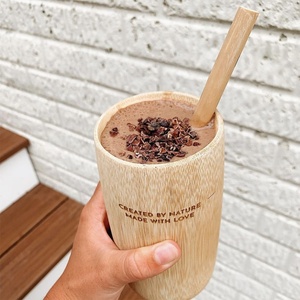 Tazza in bambù 100% naturale, bestseller su <span class=keywords><strong>Amazon</strong></span>, <span class=keywords><strong>set</strong></span> di tazze in bambù con logo personalizzato per caffè e tè - Product Image 6
