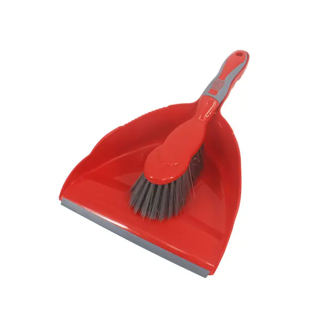 Ensemble de nettoyage de brosse en plastique domestique, pelle à poussière et brosse avec brosse, vente directe en usine, poils personnalisés de haute qualité