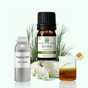 Olio essenziale di Vetiver da 500ml sfuso olio di Vetiver di grado terapeutico puro al 100% per concentrazione e dolore