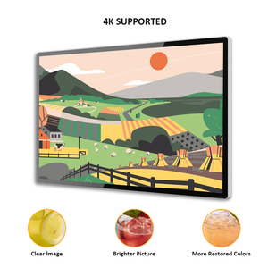 Señalización Digital 4K y Pantalla Digital de 43 Pulgadas, Tablero de Menú Digital con Pantalla Táctil Capacitiva IR de 20 Puntos, Pantalla Publicitaria Multimedia - Product Image 1