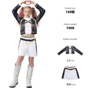 Nuevo Disfraz de Halloween para Niña, Disfraz de Demonio K-pop Hunter, Conjunto de Ropa de Cantante Popular para Niña, Disfraz Negro y Dorado para Niña - Product Image 2