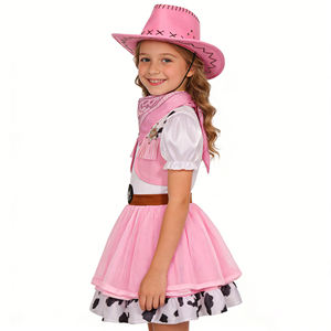 Disfraz de Vaquera para Niñas, Disfraz de Carnaval de Halloween, Disfraz de Rodeo Occidental para Niños con Sombrero - Product Image 2