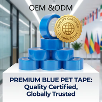 Blue High-Temperature Water Activated Masking Tape Heat-Resistant Strong Adhesion Leaves No Residue