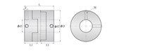 Disque d'accouplement en acier Nobengr Nm, alésage 16-105 mm, couple nominal 2000 Nm, 5000 tr/min, flexible standard