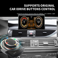 Autoradio multimédia sans fil CarPlay Android 15 avec écran tactile GPS RGB et aide au recul pour Audi A6/A7