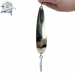 198g cuillère en métal Spinner leurre de pêche appâts durs paillettes avec plume triple crochet matériel de pêche - Product Image 6