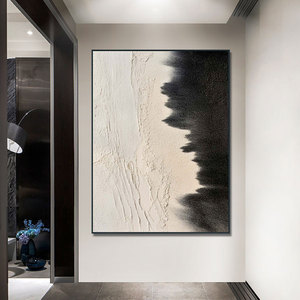 Hiện đại 3D Kem bãi biển sóng biển cảnh biển sơn handmade vải tường trang trí nghệ thuật Deco thiết kế nhà máy bán buôn treo - Product Image 5