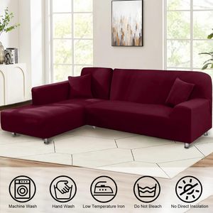 Wholesale Home Textile European Style <b>Waffle</b> Material Waterproof <b>Machine</b> Washable Durable Non-Slip Fitted Sofa Slipcover - Product Image 2