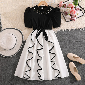 cute dresses for 12 year olds Cute Ball Gown Short Sleeve Kids Flower Girl Dress for Girls BDCH0106
