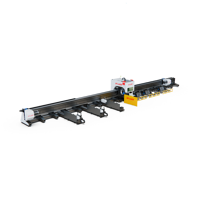 Máquina de Corte Láser CNC de 4 Ejes con 3 Mandriles, Automática, con Clasificación IPG, Serie DPE-L, Carga Automática de Chatarra Metálica