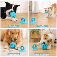 Anneau de mascotte robuste et élastique, fabriqué avec soin, haute visibilité, jouet d'entraînement interactif pour animaux actifs, dispositif de bien-être mental