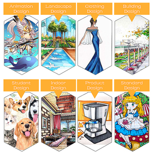 24 30 36 40 48 60 80 100 120 168 200 베스트 셀러 색상 세트 듀얼 팁 브러쉬 알코올 퍼머넷 마커 펜 세트 - Product Image 5