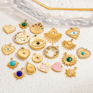 เครื่องประดับทำมือสำหรับผู้หญิง รุ่นพิเศษ สีคงทน สร้อยคอจี้ทอง 18K สร้อยข้อมือสแตนเลส DIY - Product Image 1